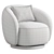 Modern Aria Armchair: 3Ds Max 3D model small image 5