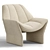 Elegant BERT Armchair by Romatti 3D model small image 2