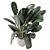 Handmade Stone Pot Indoor Plants 3D model small image 2