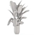 Handmade Stone Pot Indoor Plants 3D model small image 4