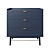  PENELOPE 3-Drawer Dark Blue Dresser 3D model small image 1