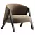 Freddie Fabric Armchair: Contemporary Comfort 3D model small image 4