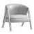 Freddie Fabric Armchair: Contemporary Comfort 3D model small image 5