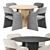  Ellipse Type Dining Set 3D model small image 1