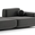Customizable Modular Sofa Flat Unique Configuration Choices 3D model small image 3