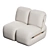 Modern Ergonomic Leisure Chair 3D model small image 2