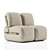 Modern Ergonomic Leisure Chair 3D model small image 3