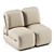 Modern Ergonomic Leisure Chair 3D model small image 4