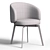 Modern Upholstered Metal Dining Chair 3D model small image 6