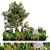 Outdoor Garden Flowerbed 3D Model 3D model small image 2