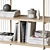 Contemporary Wooden Shelf Furniture 3D model small image 3