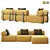 Elegant Domkapa Shinto Sofa Set 3D model small image 2