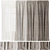 Luxe Velvet Curtain Panel 3D model small image 1