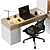 Refurbished Vitra Physix Chair - Modern Office Seating 3D model small image 3