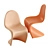 Vitra Panton Chair: Pale Rose 3D model small image 5