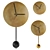 Mid-Century Brass Pendulum Wall Clock 3D model small image 1