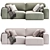 Modern Corner Sofa Viena Model 3D model small image 2