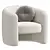 Platinum Grey Ferguson Fabric Armchair 3D model small image 4