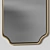 Art Deco Beveled Accent Mirror 3D model small image 4