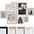 Modern Wall Art Frames Set 3D model small image 1