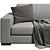 Modern Marac Avana 2-Seater Sofa 3D model small image 3