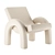 Elegant ARCO Lounge Chair: Dusty Deco 3D model small image 3