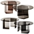 Sleek Glass Coffee Table 3D model small image 1