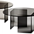 Sleek Glass Coffee Table 3D model small image 4