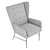 Modern Gray Mehjden Armchair 3D model small image 5