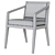 Modern Oslo Dining Chair Design 3D model small image 3