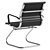 Sleek Black PU Office Chair 3D model small image 2