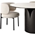  Modern Round Dining Set - VIDA Corona & Akiko 3D model small image 4