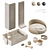 Pet Accessories Bundle Set: NG3 3D model small image 1