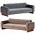 Sleek Modern LEIGH 3D Sofa 3D model small image 2