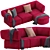 Modular Diane Sofa by Joybird 3D model small image 2