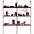 Modern Decorated Shelf Stand 3D model small image 4