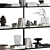 Modern Decorated Shelf Stand 3D model small image 10