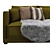 Vision Velvet Sofa Set 3D model small image 4