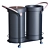 Sleek Modern Trash Receptacle 3D model small image 1