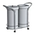 Sleek Modern Trash Receptacle 3D model small image 4