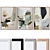 4 Frame Color Wall Art 3D model small image 1