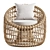 Nest Shape Rattan Outdoor Chair 3D model small image 2