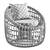 Nest Shape Rattan Outdoor Chair 3D model small image 7