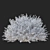 Gray Spiraea Trimmed Bushes Kit 3D model small image 6