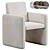 Elegant Kima Dining Chair 3D model small image 1