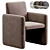 Elegant Kima Dining Chair 3D model small image 3