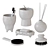 Legacy Irony Bathroom Set 3D model small image 4