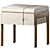Carpanese Home Althea Nightstand: Elegant Bedside Storage 3D model small image 1