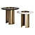 Sleek Janus Side Tables Set 3D model small image 2