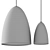 Adjustable Pendant Light with Splines 3D model small image 3